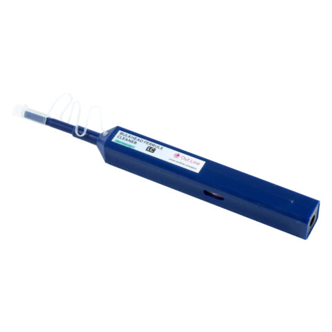 Penna Pulisci Fibra Ottica One Click Per Connettori LC/MU 1.25mm: Strumento Portatile Antistatico Con Punta Estensibile